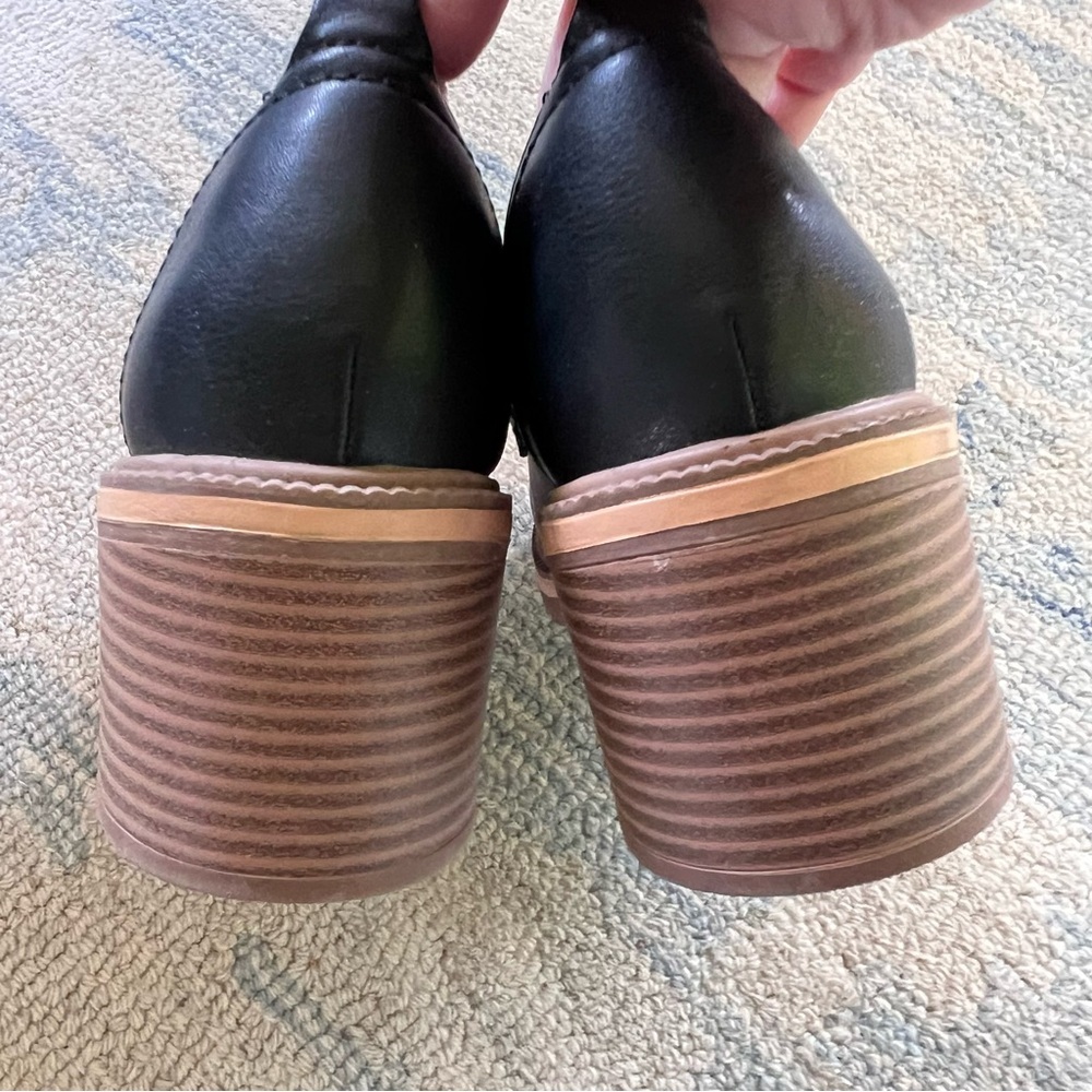 CHUNKY HEEL LOAFERS HORSEBIT DETAIL SIZE 9 BLACK NWT - Picture 12 of 16